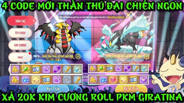 Thần Thú Đại Chiến - 4 Code Mới & Xả 20K Kim Cương Roll Pokemon Nâng Sao Giratina