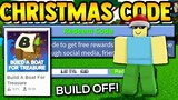 *RARE* CHRISTMAS CODE!!🎄(Build off) | Build a boat for Treasure ROBLOX