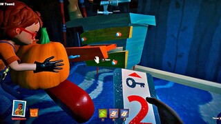 Intense Halloween Gameplay as Bagger & Inventor | SECRET NEIGHBOR