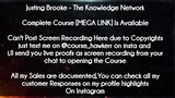 Justing Brooke course - The Knowledge Network download