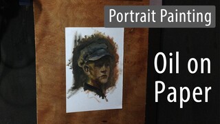 Oil on Sketchpaper - Portrait Painting | JK Art