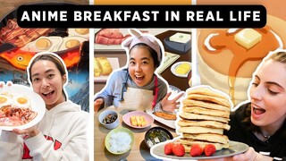 We Cooked ANIME Food In Real Life - BREAKFAST Edition 🍳 🥞 🍚