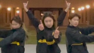 在教学楼前跳《Bitch Better Have My Money》这次没有穿毛衣