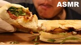 ASMR EATING SUBWAY CLUB | SUBWAY SPICY ITALIAN | SUBWAY CHICKEN WRAP