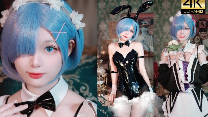 【4K】Rem Maid★Bunny Girl or One of Two