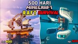500 Hari Di Minecraft Raft Survival