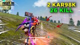 Solo Vs Squad 2 Kar98K 26 Kill OverPower Gameplay - Garena Free Fire- Total Gaming