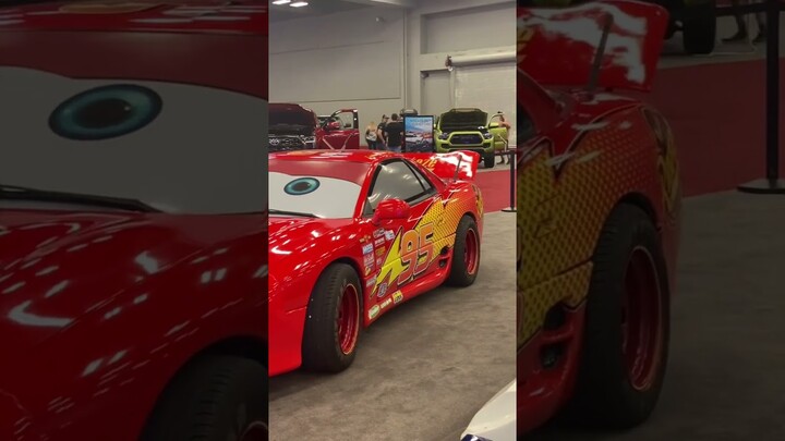 Amazing real life Lightning McQueen car #shorts #earlx