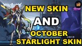 UPCOMING NEW SKIN AND OCTOBER STARLIGHT SKIN | Mobile Legends: Bang Bang!