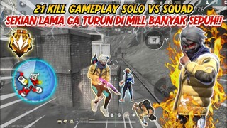 21 KILL GAMEPLAY SOLO VS SQUAD TURUN DI MIL MAP BERMUDA DULU ! FREEFIRE