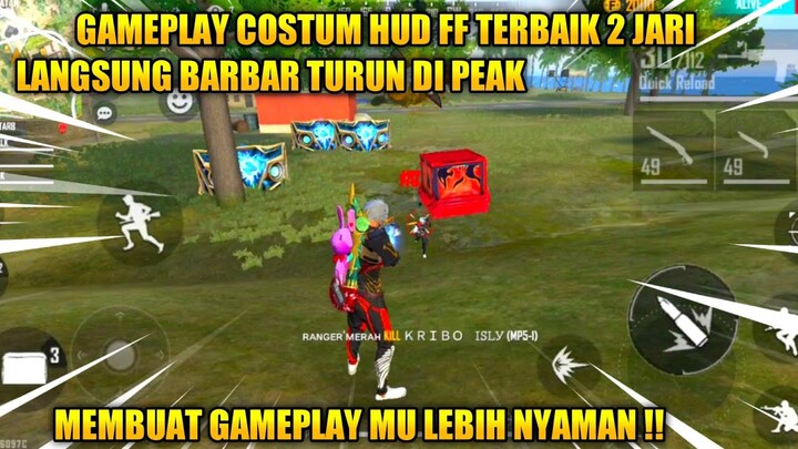 GAMEPLAY COSTUM HUD 2 JARI TERBAIK LANGSUNG DI BARBARKUEN SAMPAI BOOYAH !! COSTUM HUD TERBAIK KU