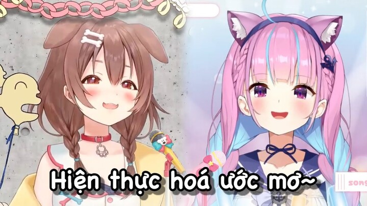 Hiện thực hoá ước mơ | Korone&Aqua [Vietsub]