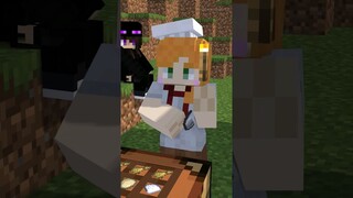 Milk is the Best Ingredient for Making a Cake Shop - minecraft animation #shorts