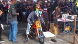 Motor Trail di Modifikasi Ban Cacing Buat Balap Motor Drag Bike Indonesia