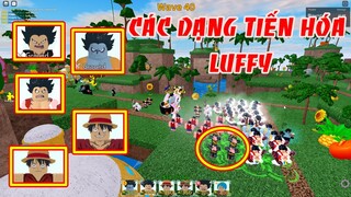 Đội Hình Có Tất Cả Các Dạng Tiến Hóa Của Luffy Mũ Rơm | ALL STAR TOWER DEFENSE