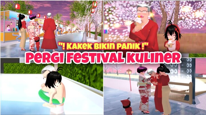 BABY CHERYN DI FESTIVAL KULINER. PANIK KAKEK SERANGAN JANTUNG! || SAKURA SCHOOL SIMULATOR DRAMA
