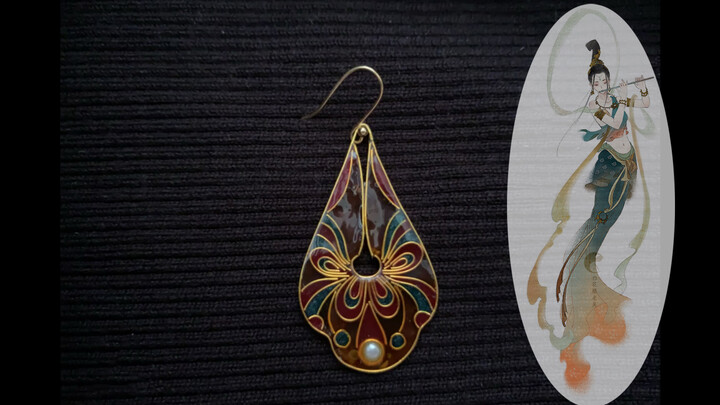 Amazing! Resin filigree earring making process