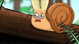 [Homemade animation]A snail infected by Leucochloridium paradoxum