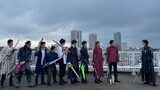 Foto peringatan bab terakhir Kamen Rider Holy Blade dari semua anggota~ "MALAH 仮面の殷"