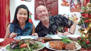 กินเป็ดอบสมุนไพร น้ำจิ้มรสเด็ด แกงอ่อมปลาช่อนใส่สายบัว Curry Fish with Lotus Stem