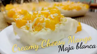 Creamy Cheesy Mango Maja Blanca | Met's Kitchen