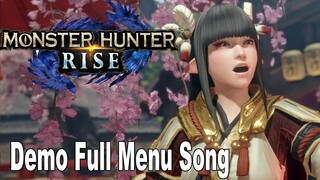 Monster Hunter Rise Demo - Full Menu Song [HD 1080P]