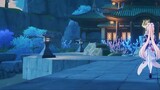 [Genshin Impact · Dust Song Pot] Uji coba "Dragon Palace Land" menghasilkan istana karang, Anda bisa berenang di darat, dan air yang tenang mengelilingi hati Anda
