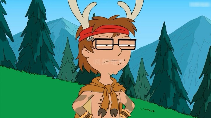 American Dad, Steve transformed into a pure deer man to control animals and start a war with Dad, ca