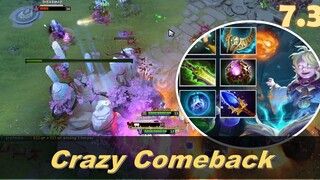 Invoker Mid Crazy Comeback ใบมีดเทพ + เข็มกลัดของ Revenant Dota 2 731 ไฮไลท์