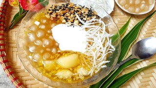 Cách Làm Chè Sắn ( Chè Khoai Mì ) Trân Châu Nước Cốt Dừa Ngon Tuyệt | Góc Bếp Nhỏ
