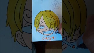 Dibujando a "Sanji" de One Piece ASMR