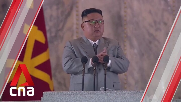 North Korean leader Kim Jong Un is visibly emotional while giving speech