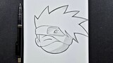 Easy to draw | how to draw kakashi easy step-by-step