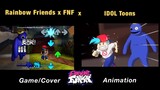 “Friends To Your End” But Different Characters Sing It | Rainbow Friends x FNF Animation x GAME