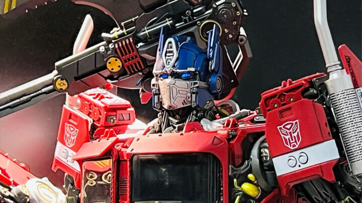 Optimus Prime hand-painted the details, and he may be the one with the most coloring on the site.