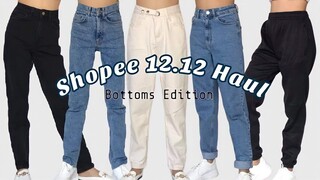 12.12 SALE | Shopee Try on Haul BOTTOMS EDITION (All under 500 pesos)