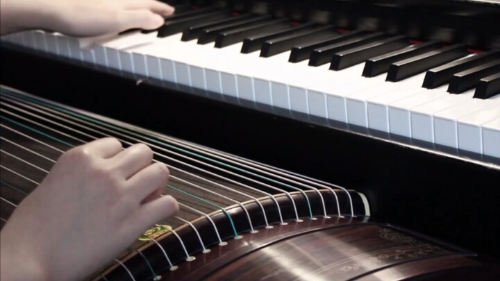 Canglan Jue "The Other Shore" sings playing guzheng x piano with both hands