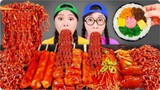 Mukbang 직접 만든 떡볶이 김밥 먹방 Tteokbokki Noodle Kimbab DONA 도나