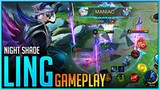 Handsome Dragon Of Dragon Tamer Ling - Night Shade Gameplay | Mobile Legends Bang Bang