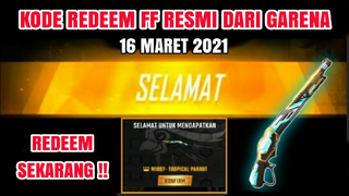 BONGKAR!! 5 KODE REDEEM FREE FIRE TERBARU 2021 HARI INI || BERHADIAH SHOTGUN TROPICAL PARROT😱