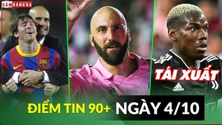 Điểm tin tối 4/10 | Pep chê Haaland không bằng Messi; Higuain tuyên bố giải nghệ; Pogba sắp trở lại