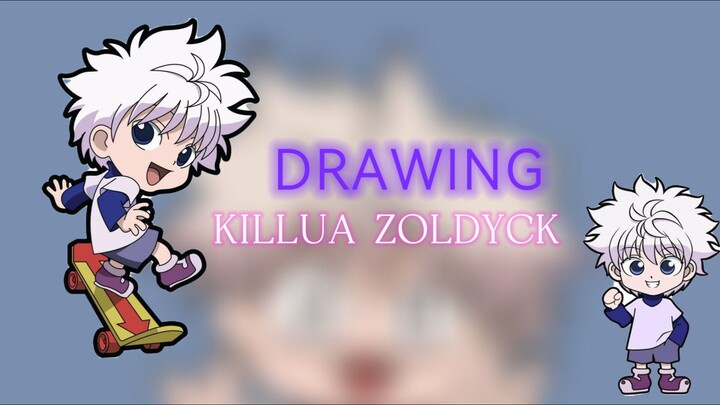 Moment random Killua Zoldyck ||drawing bnw