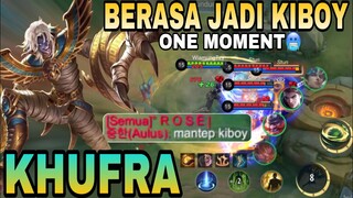 KHUFRA MODE KIBOY, PERHATIKAN ROTASI ROAMER KHUFRA🥶🙌 #khufra #kiboy #khufragameplay #mobilelegends