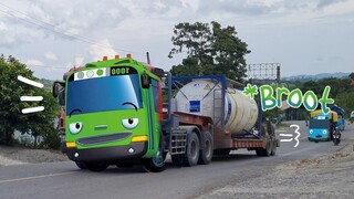 WADIDAW ‼️ Kendaraan Truk Melewati Tanjakan Berubah Menjadi TAYO dan Teman TAYO