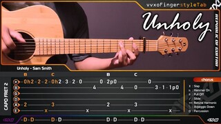 Unholy (Fingerstyle Guitar Cover) Sam Smith ft. Kim Petras