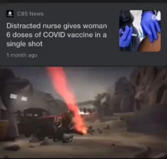 Distracted nurse gives woman 6 doses of COVID vaccine in a single shot