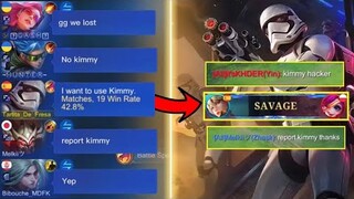 KIMMY FAKE WINRATE PRANK! | TEAM AUTO TRASHTALK! | ENEMY THOUGHT I'M USING CHEAT! 🤣 | MLBB