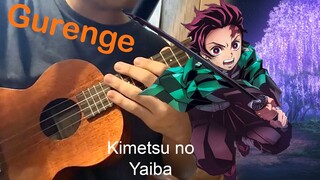 Kimetsu no Yaiba OP - Gurenge - LiSA (Anime Ukulele Cover) [tabs in description]