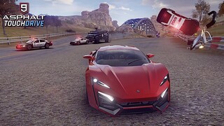 ASPHALT 9: LEGENDS - W Motors Lykan Hypersport - Cop Chase Escape