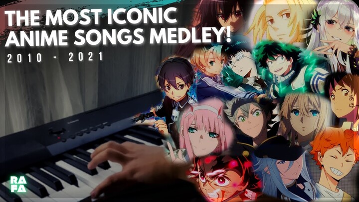 THE MOST ICONIC ANIME SONGS ON PIANO! (2010 - 2021) | Special Piano Medley - 2000 subscribers